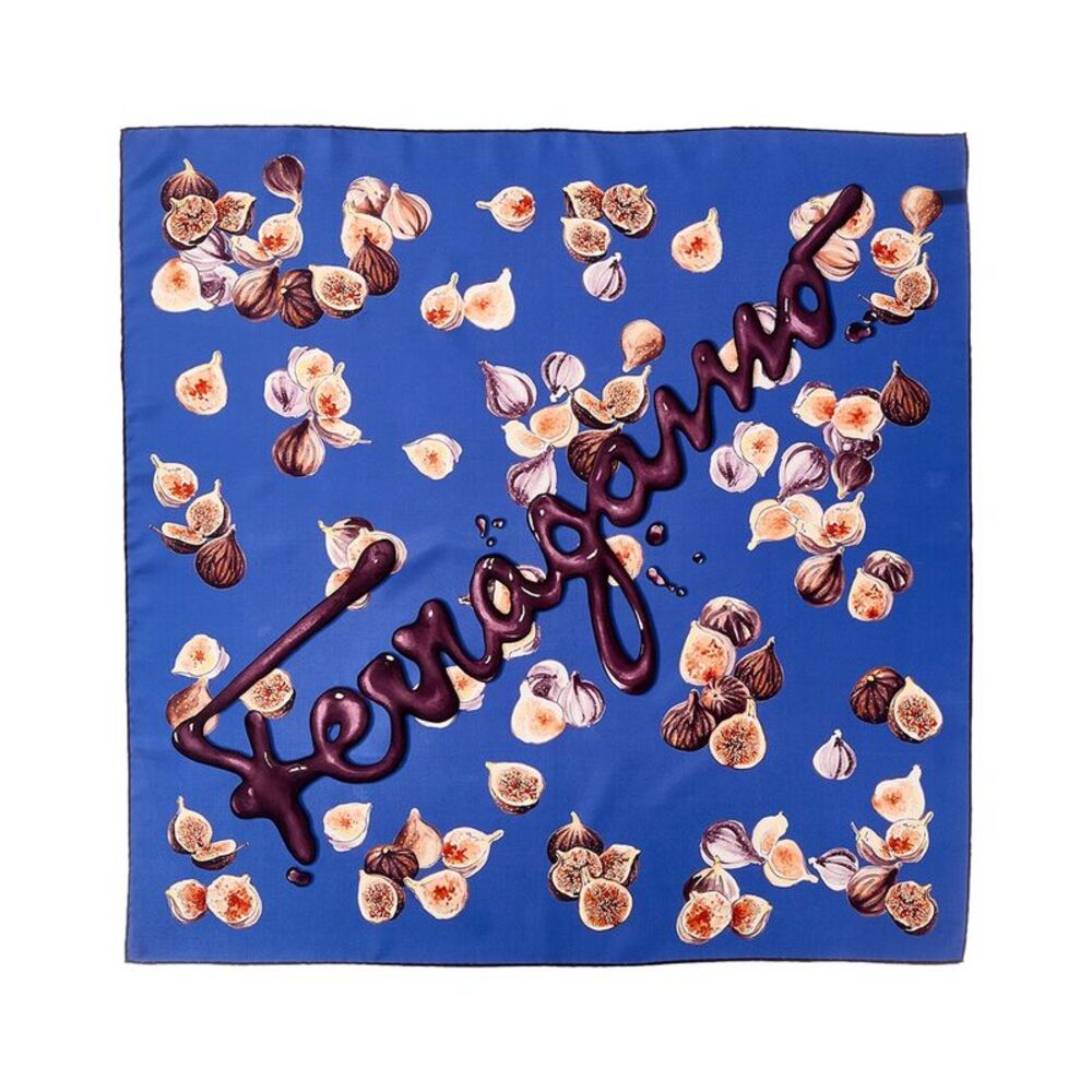 Ferragamo Silk Scarf, Blue